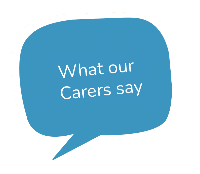 what our carers say graphic