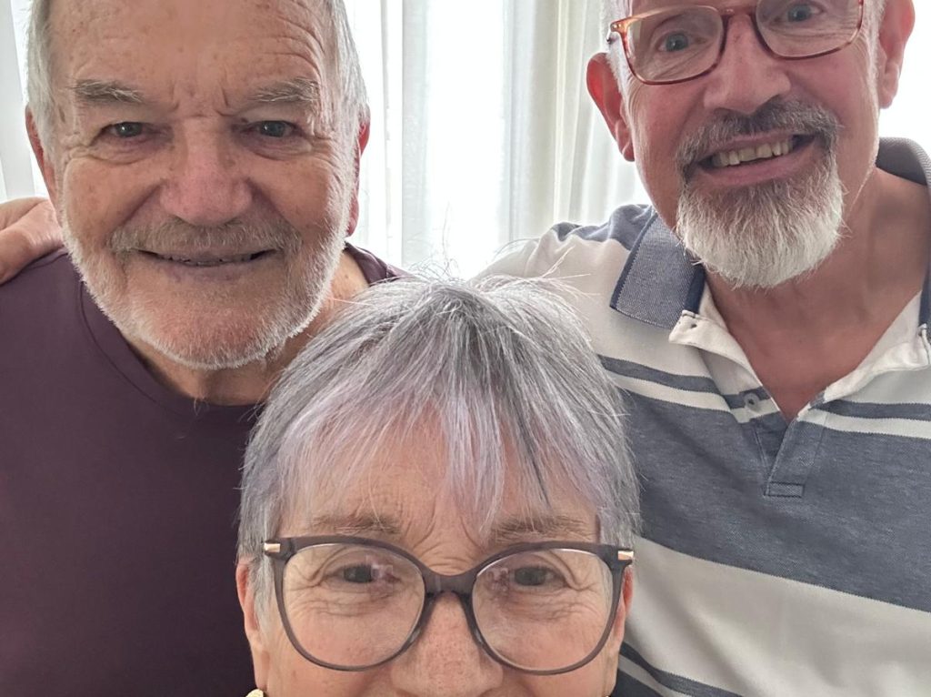 Volunteer with a Carer and their cared for person